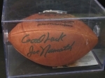 Joe Namath-Autographed Football-GAI (New York Jets)